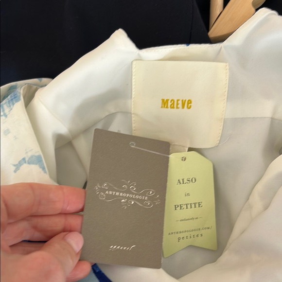 MAEVE Blue & White Floral Cotton Dress | Sleeveless Midi Sundress | Size 4 US - Picture 12 of 16